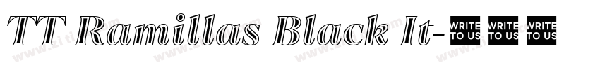TT Ramillas Black It字体转换
